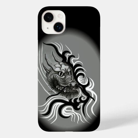 China Dragon im Tattoostil Case-Mate iPhone Hülle (Rückseite)