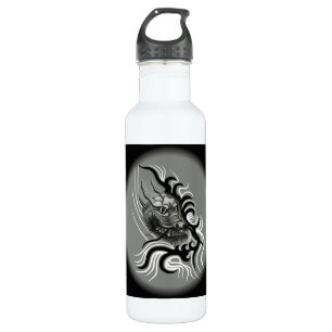 China Dragon im Tattoostil Edelstahlflasche