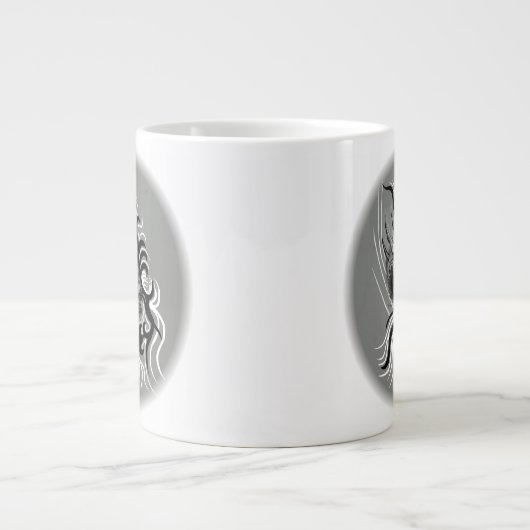 China Dragon im Tattoostil Jumbo-Tasse (Vorderseite)