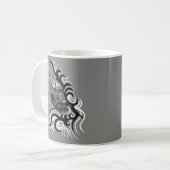 China Dragon im Tattoostil Kaffeetasse (Vorderseite Links)