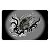 China Dragon im Tattoostil Magnet (Horizontal)