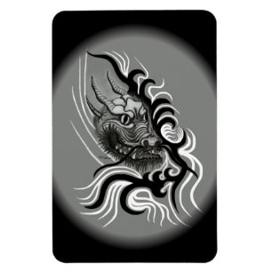 China Dragon im Tattoostil Magnet