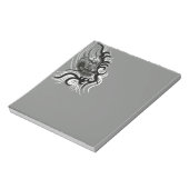 China Dragon im Tattoostil Notizblock (Rotiert)