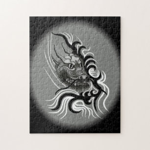 China Dragon im Tattoostil Puzzle