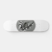 China Dragon im Tattoostil Skateboard (Horizontal)