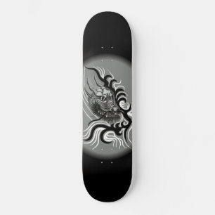 China Dragon im Tattoostil Skateboard