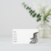 China Dragon im Tattoostil Visitenkarte (Stehend Vorderseite)