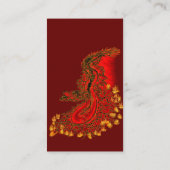 China Dragon im Tattoostil Visitenkarte (Rückseite)