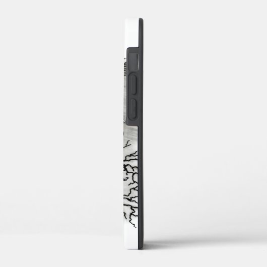 China Dragon, Schwarzweiß-Design in Tattoostyl Case-Mate iPhone Hülle (Rückseite / Links)