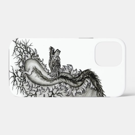 China Dragon, Schwarzweiß-Design in Tattoostyl Case-Mate iPhone Hülle (Rückseite (Horizontal))