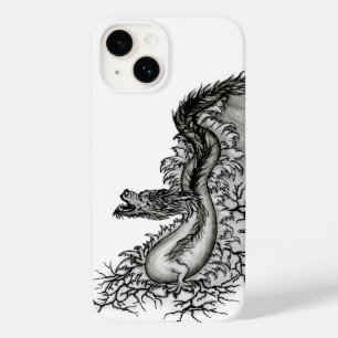 China Dragon, Schwarzweiß-Design in Tattoostyl Case-Mate iPhone 14 Hülle