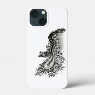 China Dragon, Schwarzweiß-Design in Tattoostyl Case-Mate iPhone Hülle