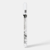 China Dragon, Schwarzweiß-Design in Tattoostyl iPhone Hülle (Linke Seite)