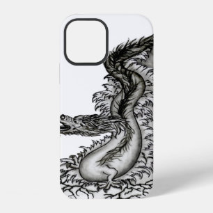 China Dragon, Schwarzweiß-Design in Tattoostyl iPhone Hülle