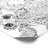 China Fisch Doodle 2 Poster (Ecke)