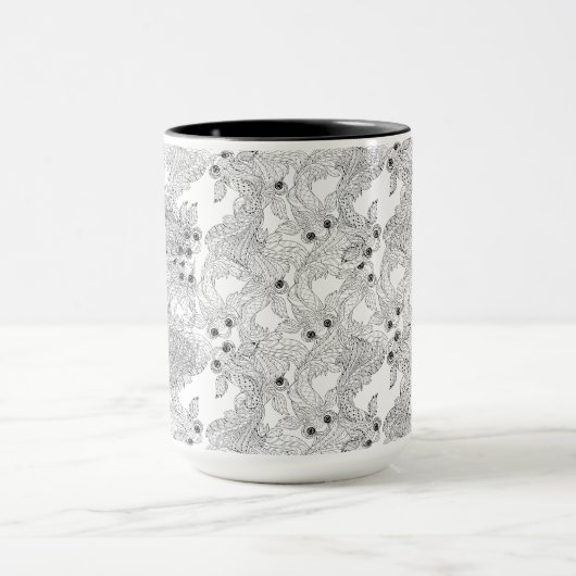 China-Fisch-Gekritzel Tasse (Zentrum)