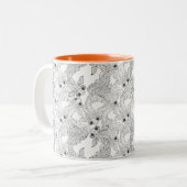 China-Fisch-Gekritzel Zweifarbige Tasse (Vorderseite Links)