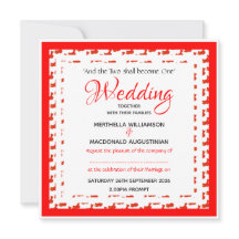 CHINA FLAG Custom Patriotic Square Wedding 婚 礼