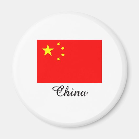 China-Flag-Design Magnet (Vorne)