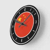 China Flag Elegant Runde Wanduhr (Winkel)