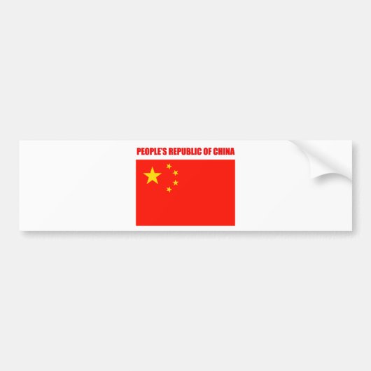 China Flag Hohe Qualität Autoaufkleber (Vorne)