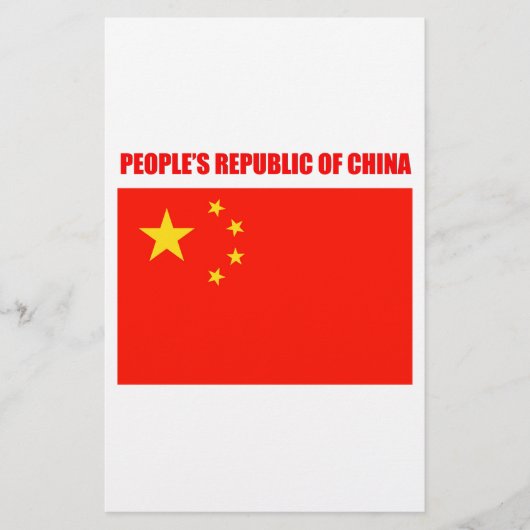 China Flag Hohe Qualität Briefpapier (Vorderseite)