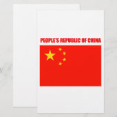 China Flag Hohe Qualität Briefpapier (Vorne/Hinten)