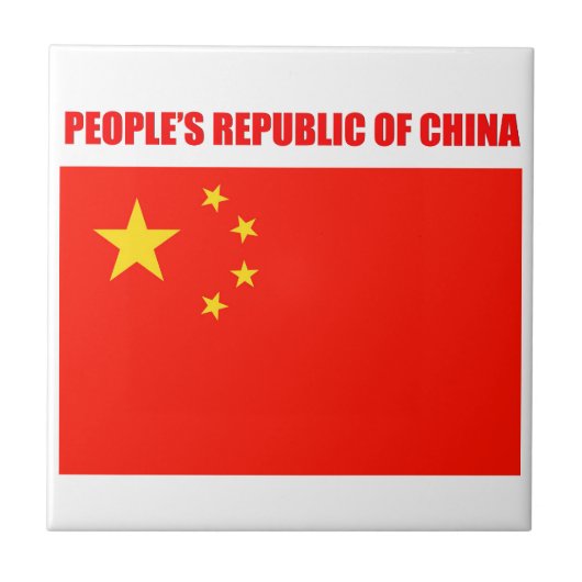 China Flag Hohe Qualität Fliese (Vorderseite)