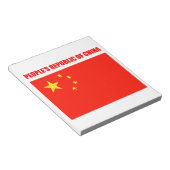 China Flag Hohe Qualität Notizblock (angewinkelt)