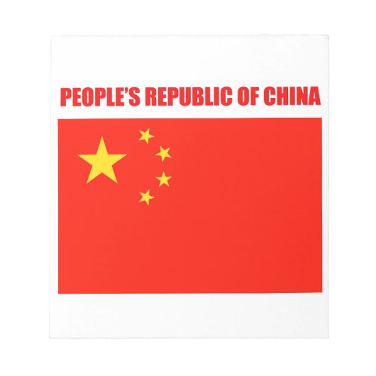 China Flag Hohe Qualität Notizblock (Vorderseite)