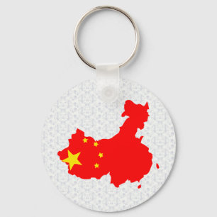 China Flag Karte Schlüsselanhänger