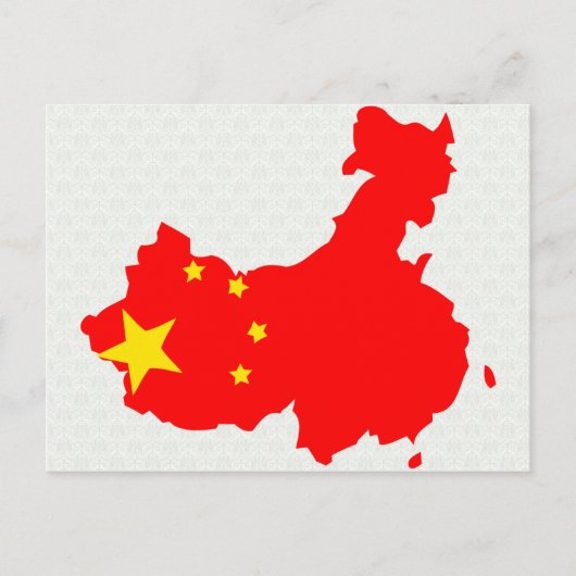 China Flag Karte Vollgröße (Vorderseite)