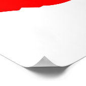 China Flag Karte Vollgröße Poster (Ecke)