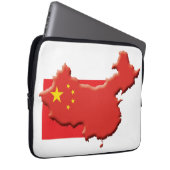 CHINA Flag Map Patriotic Computer Laptopschutzhülle (Vorne Rechts)