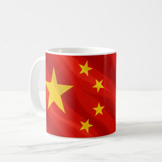 China Flag Mug Kaffeetasse (Vorderseite Links)