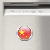 China-Flag "Orb" Magnet (In Situ (Geschirrspüler))