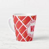 CHINA Flag Patriotic Customizable Chinesisch Milchtasse (Linke Ecke)