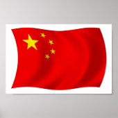 China Flag Poster drucken (Vorne)