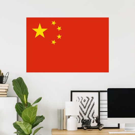 China-Flag Print Value Poster Paper Match (Heimbüro)