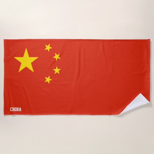 China Flag Splendid Patriotic Strandtuch (Vorderseite)
