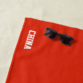 China Flag Splendid Patriotic Strandtuch (Beispiel)