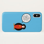 China Flag Wildlife Penguin Personalized Gift Case-Mate iPhone Hülle (Rückseite (Horizontal))
