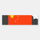 China-Flagge Autoaufkleber (Vorne)