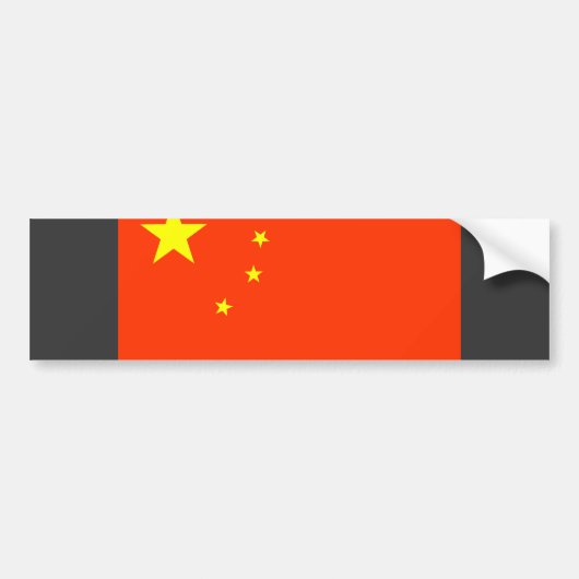 China-Flagge Autoaufkleber (Vorne)