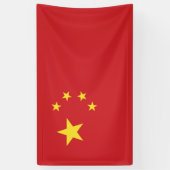 China-Flagge Banner (Vertikal)