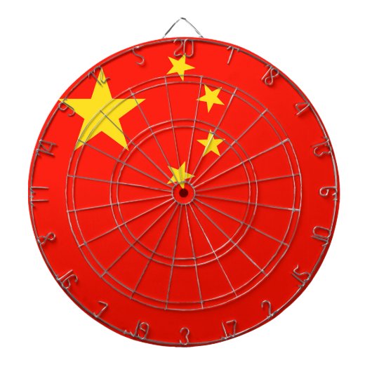 China-Flagge - hohe Qualität Dartscheibe (vorne)