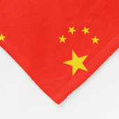 China-Flagge - hohe Qualität Fleecedecke (Ecke)