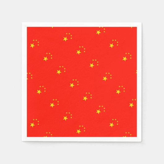 China-Flagge - hohe Qualität Serviette (Vorderseite)