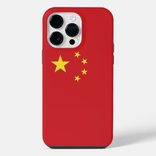 China-Flagge iPhone Hülle (Rückseite)