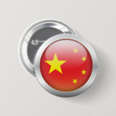 China-Flagge "Kugel " Button (Vorne & Hinten)